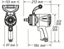 PAINEILMA MUTTERIVÄÄNNIN TWIN TURBO 3/4' 4100 NM