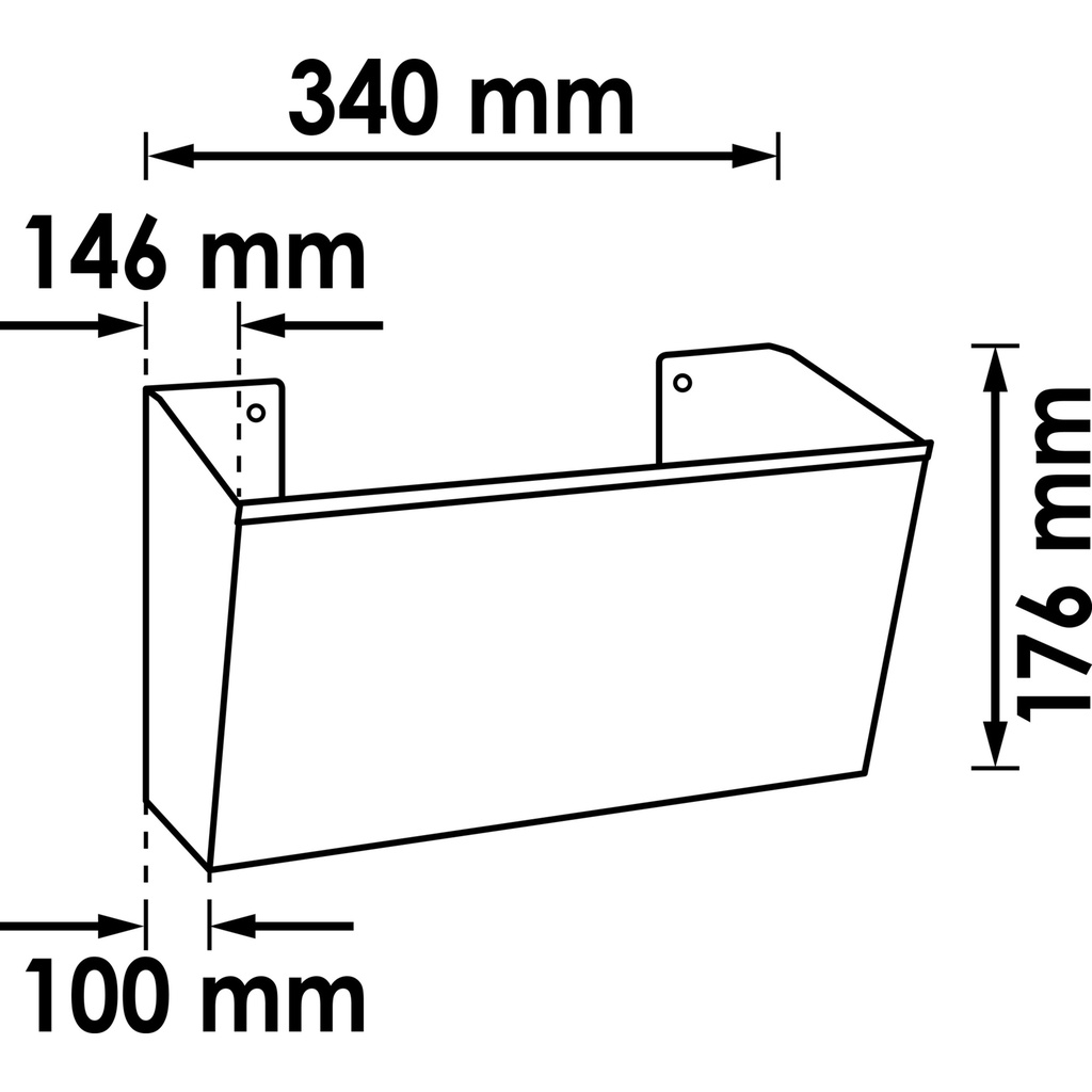 ASIAKIRJATELINE PITKÄ 100 MM