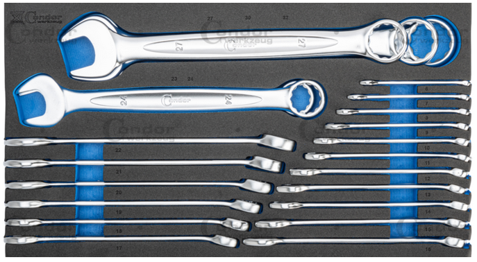 CONDOR TYÖKALUPAKKI 149 OSAA, 1/4', 1/2', 6-32MM