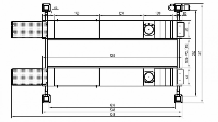 JOHN BEAN V2380 LIFT 3D SUUNTAUSLAITE AC400+JLF 4000 SUUNTAUSNOSTIN 4-PILARIjlf