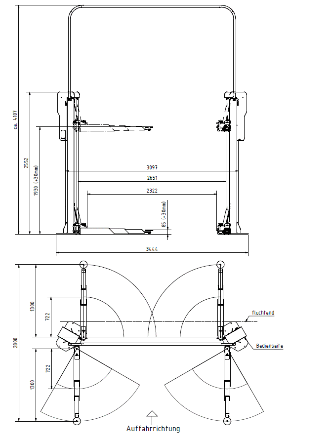 C240 EL 2-PILARINOSTIN 4,0T SÄHKÖMEKAANINEN LATTIAVAPAA H616.00 