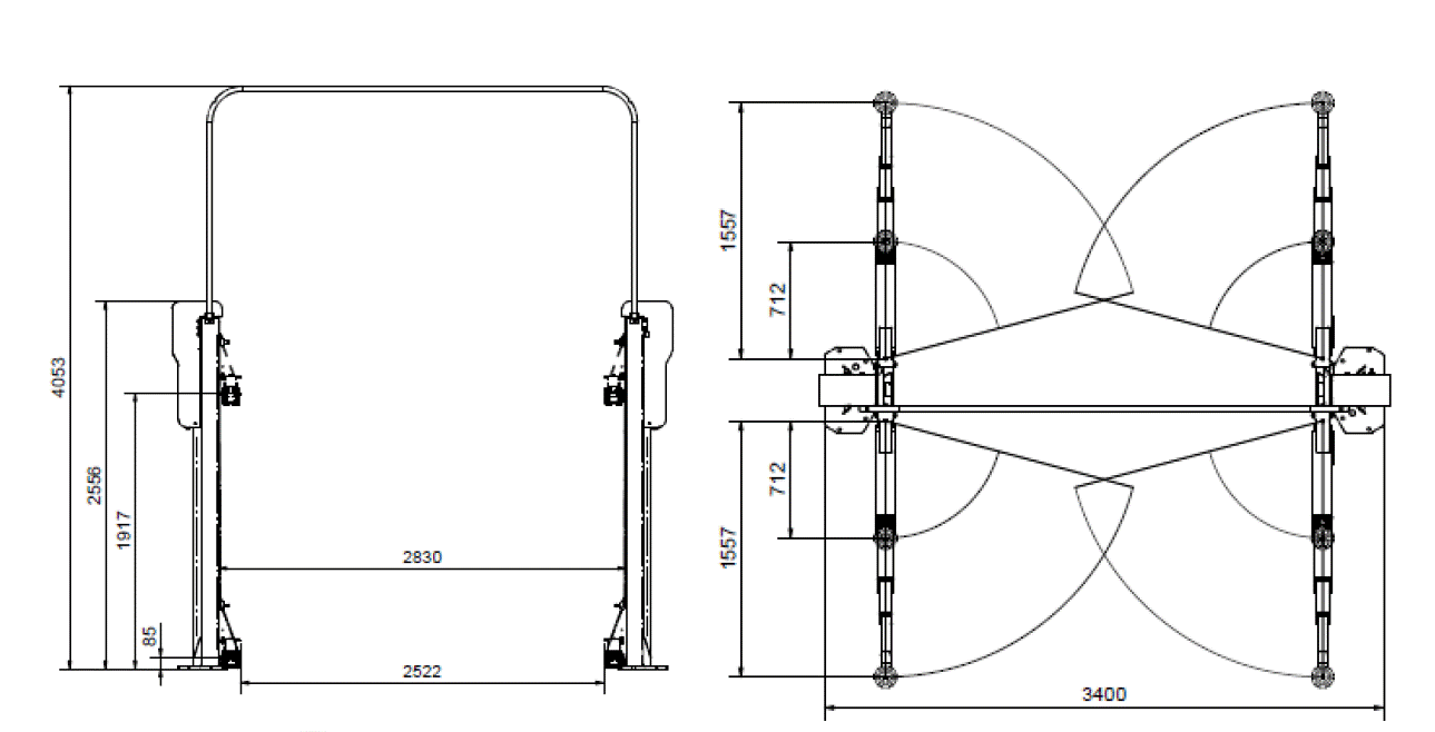 C240 PREMIUM 2-PILARINOSTIN 4.000 KG SÄHKÖMEKAANINEN, H327.10