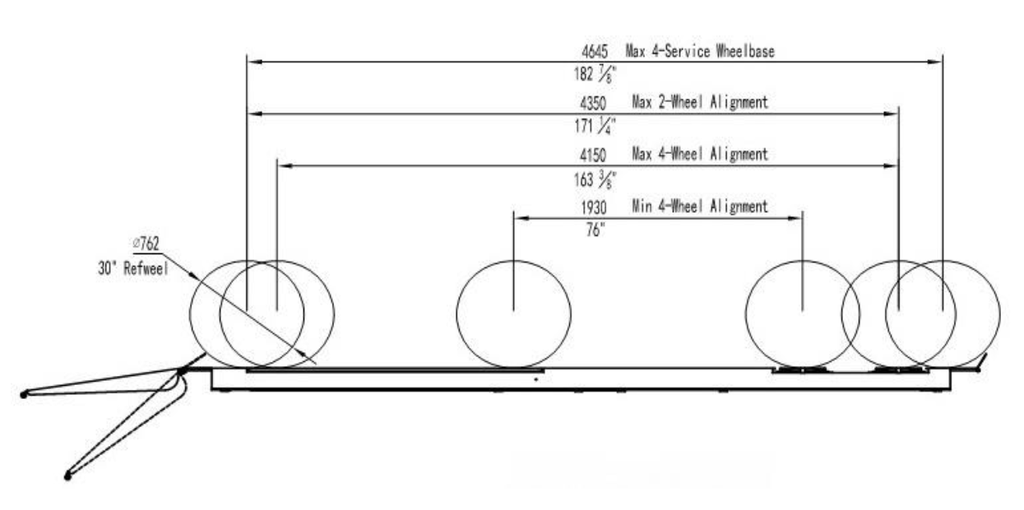 JLF 4000 4-PILARINOSTIN SUUNTAUSMALLI 4.0T AJOSILTA 5.3M