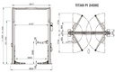 TITAN PI245HC 2-PILARINOSTIN 4.500 KG, HYDRAULINEN