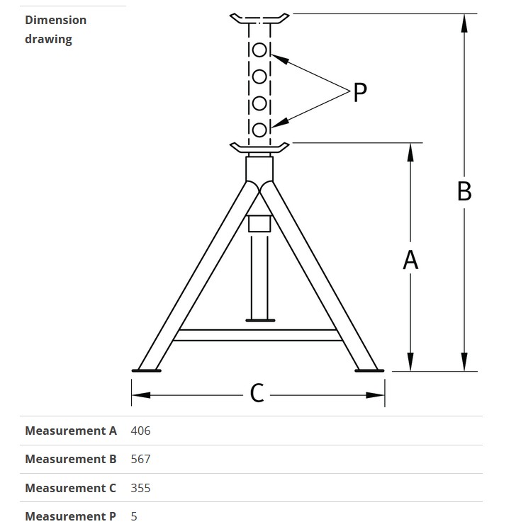 COMPAC CAX 5 AKSELIPUKKI 5T 406-567 MM