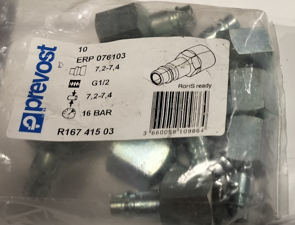 PREVOST PIKALIITIN PISTOKE G 1/2" SISÄKIERRE