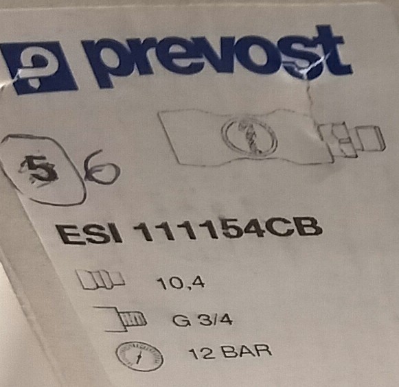 PREVOST PIKALIITIN RUNKO G 3/4 ULKOKIERRE