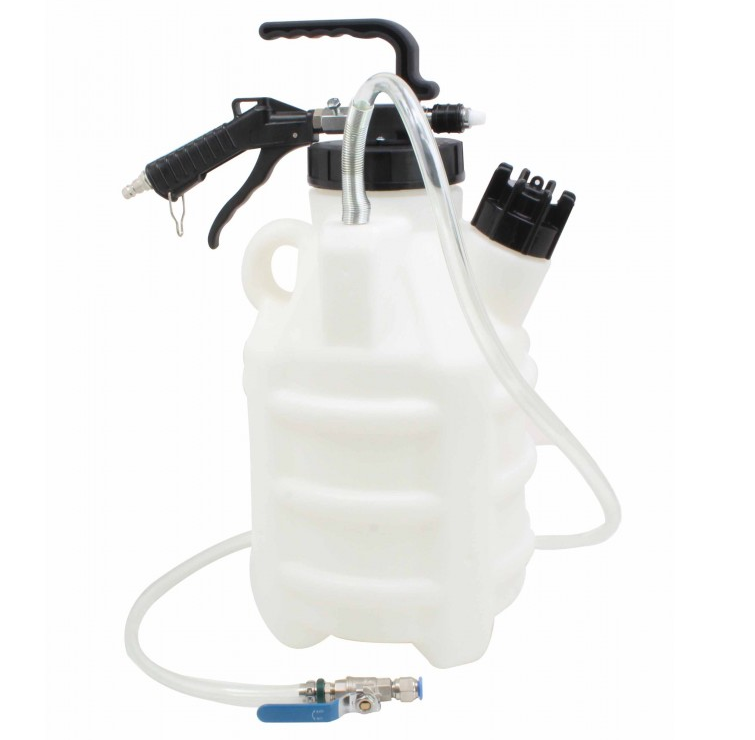 VAIHTEISTOÖLJY TÄYTTÖLAITE PAINEILMA 10 L 13KPL ADAPTERISARJALLA