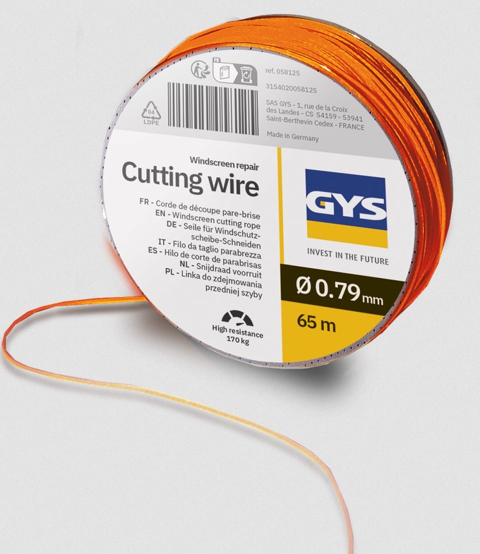 GYS TUULILASINLEIKKAUSLANKA ORANGE 170KG 0.79MM/65M