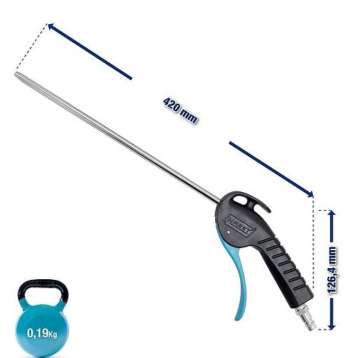 PUHALLUSPISTOOLI PITKÄ SUORA 300 MM