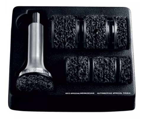 PYÖRÄNNAVAN PUHDISTUSHARJASARJA TYPE 2 ALUMIINI RUNKO + 40/50MM LAIKOILLA