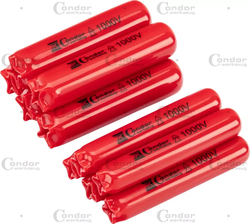 TERMINAL / CABLE END INSUL. COVERS, 5 X EACH INNER-Ø 14 + 20 MM