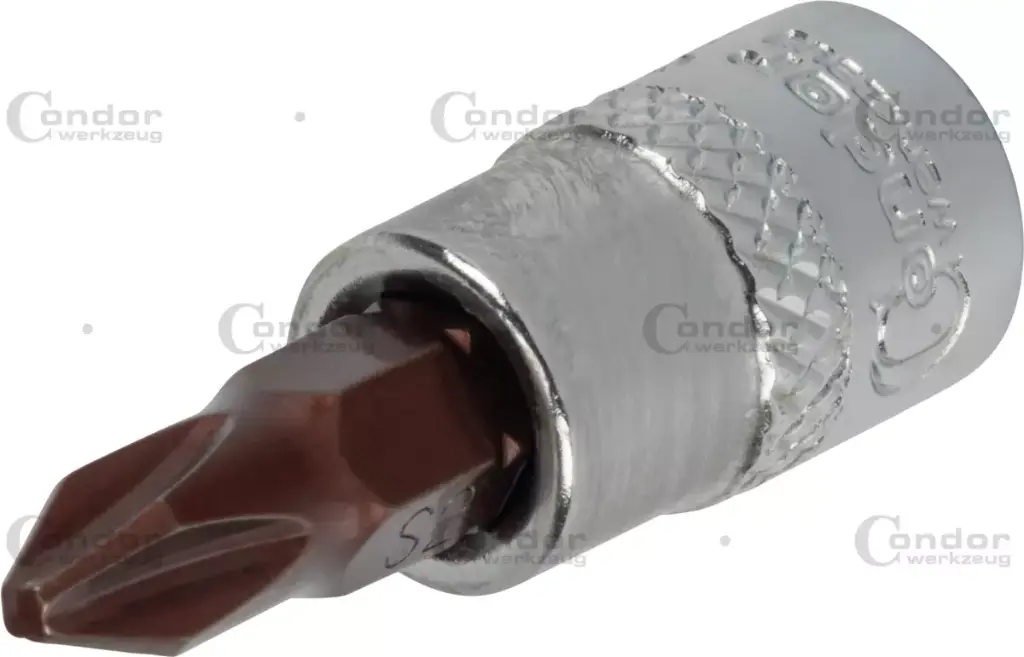 SOCKET BIT, XCESS PERFORMANCE, 1/4', CROSS SLOT PH1X37 MM
