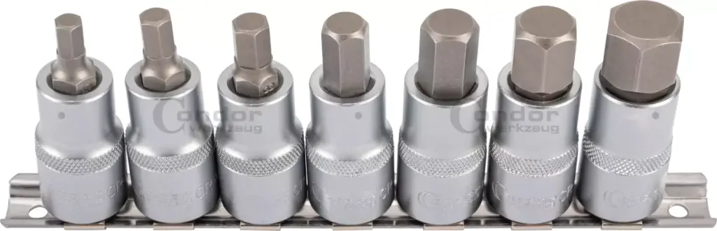 KUUSIOKOLO KÄRKIHYLSYSARJA 1/2" 6-17MM 7 OSAA