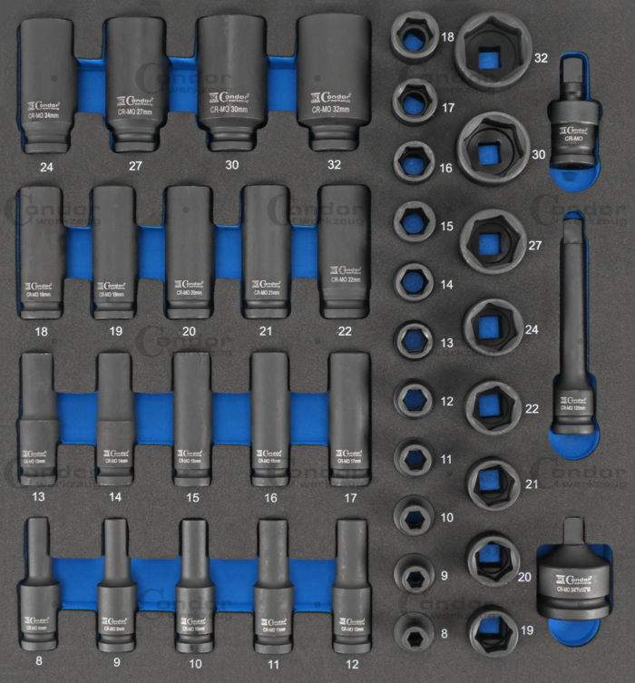 CONDOR VOIMAHYLSYSARJA 1/2" 8-32MM 41 OSAA FOAM MODUULI 2/3