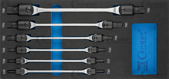 CONDOR TORX NIVELAVAIN KAKSIPÄINEN SARJA 6 OSAA MODUULI 1/3
