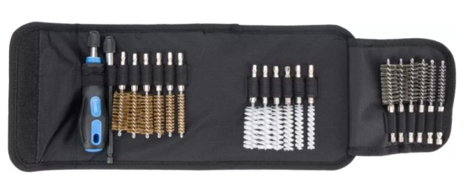 CONDOR PUHDISTUSHARJASARJA TERÄS/NYLON/MESSINKI Ø 8-19MM 1/4" KUUSIO 20 OSAA