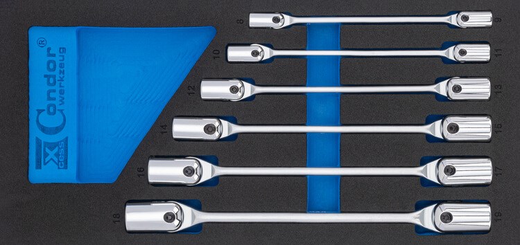 CONDOR PIIPPUAVAIN SARJA 8-19MM FOAM MODUULI 1/3, 6 OSAA