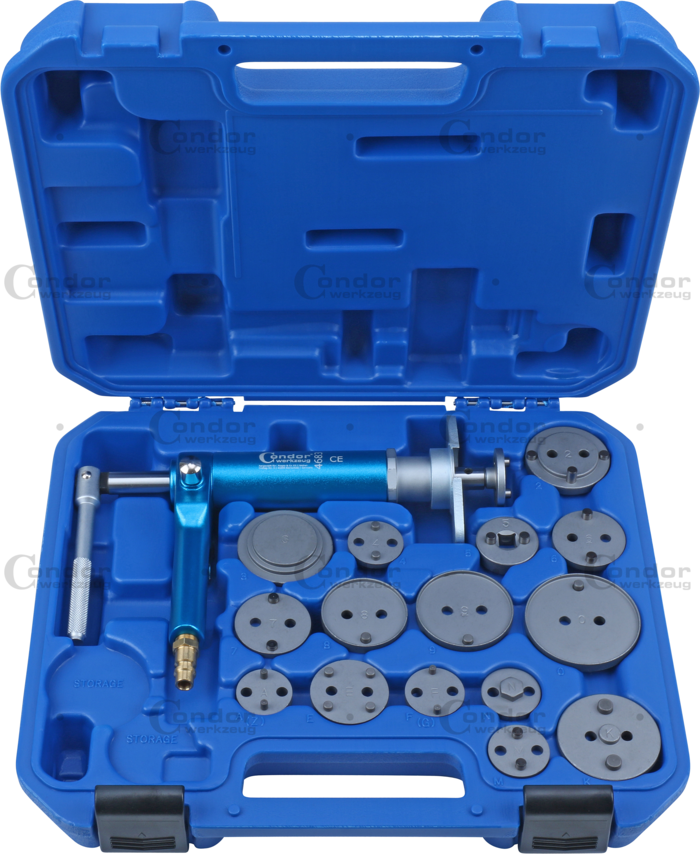 CONDOR PAINEILMAKÄYTTÖINEN JARRUMÄNTÄ TYÖKALU SARJA, 16 OSAA