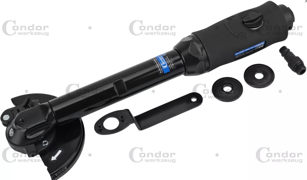 CONDOR PAINEILMA KULMAHIOMAKONE 100MM LAIKKA, PITKÄ VARSI, MATALAPÄÄ 3