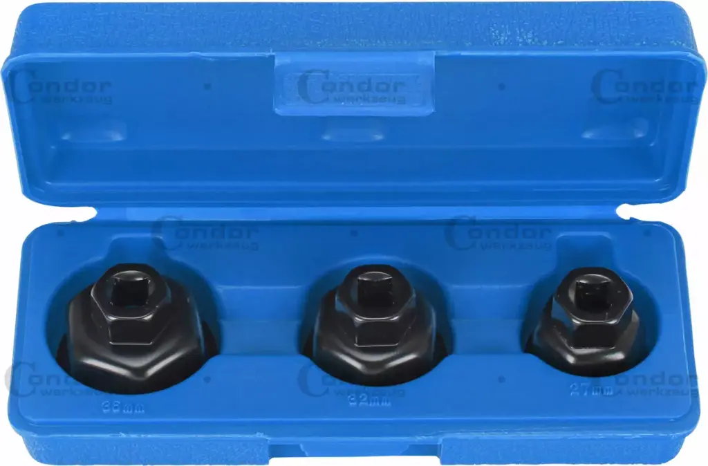 CONDOR ÖLJYNSUODATIN AUTOTRIDGE VÄÄNNIN SARJA, 3 OSAA., 3/8', 27/32/36