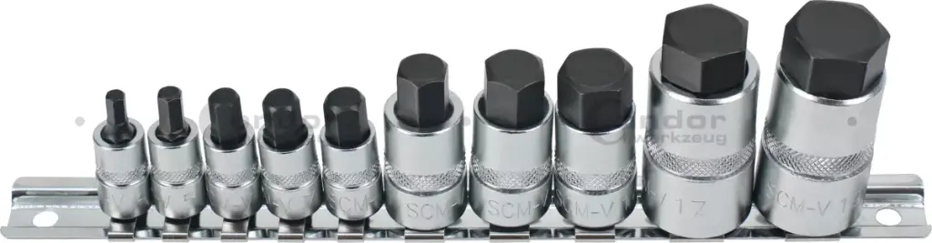 CONDOR LYHYT KUUSIOKOLO KÄRKIHYLSYSARJA 1/2" 4-19MM 10 OSAA
