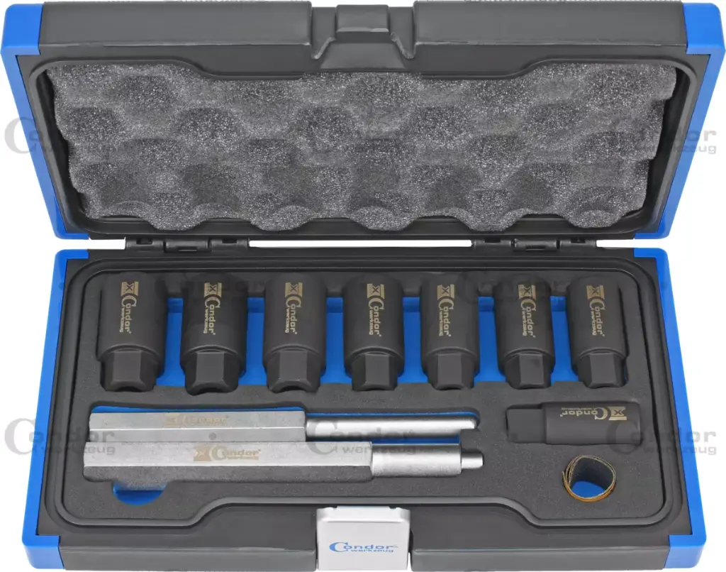 CONDOR LUKKOPULTTI IRROITUS TYÖKALU SARJA, 10 OSAA.