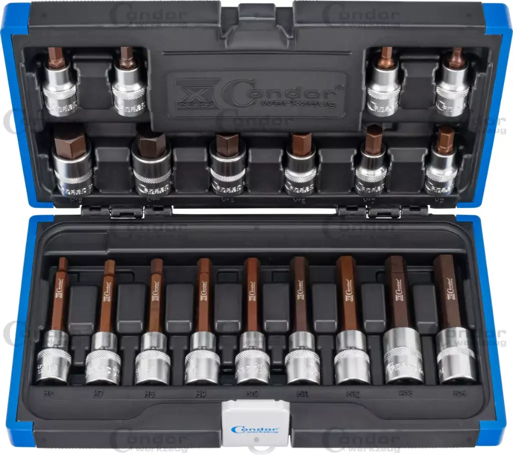 CONDOR KUUSIO KÄRKIHYLSY SARJA XCESS 19 OSAA 1/2" 5-14MM