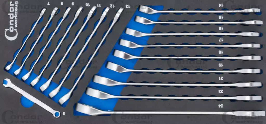 CONDOR KIINTOLENKKIAVAINSARJA 6-24MM 17 OSAA FOAM MODUULI 1/3