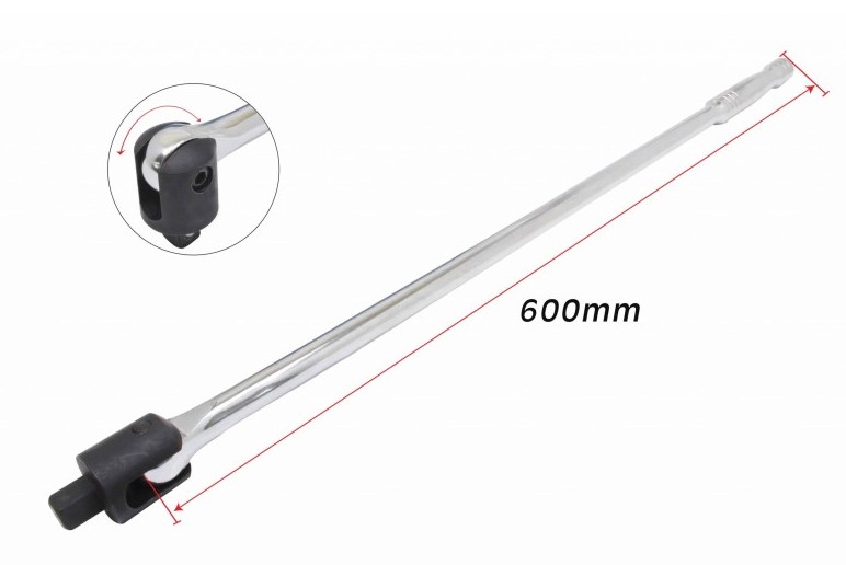 CONDOR VOIMAVÄÄNNIN 1/2" 620MM 180° KÄÄNTYVÄ PÄÄ