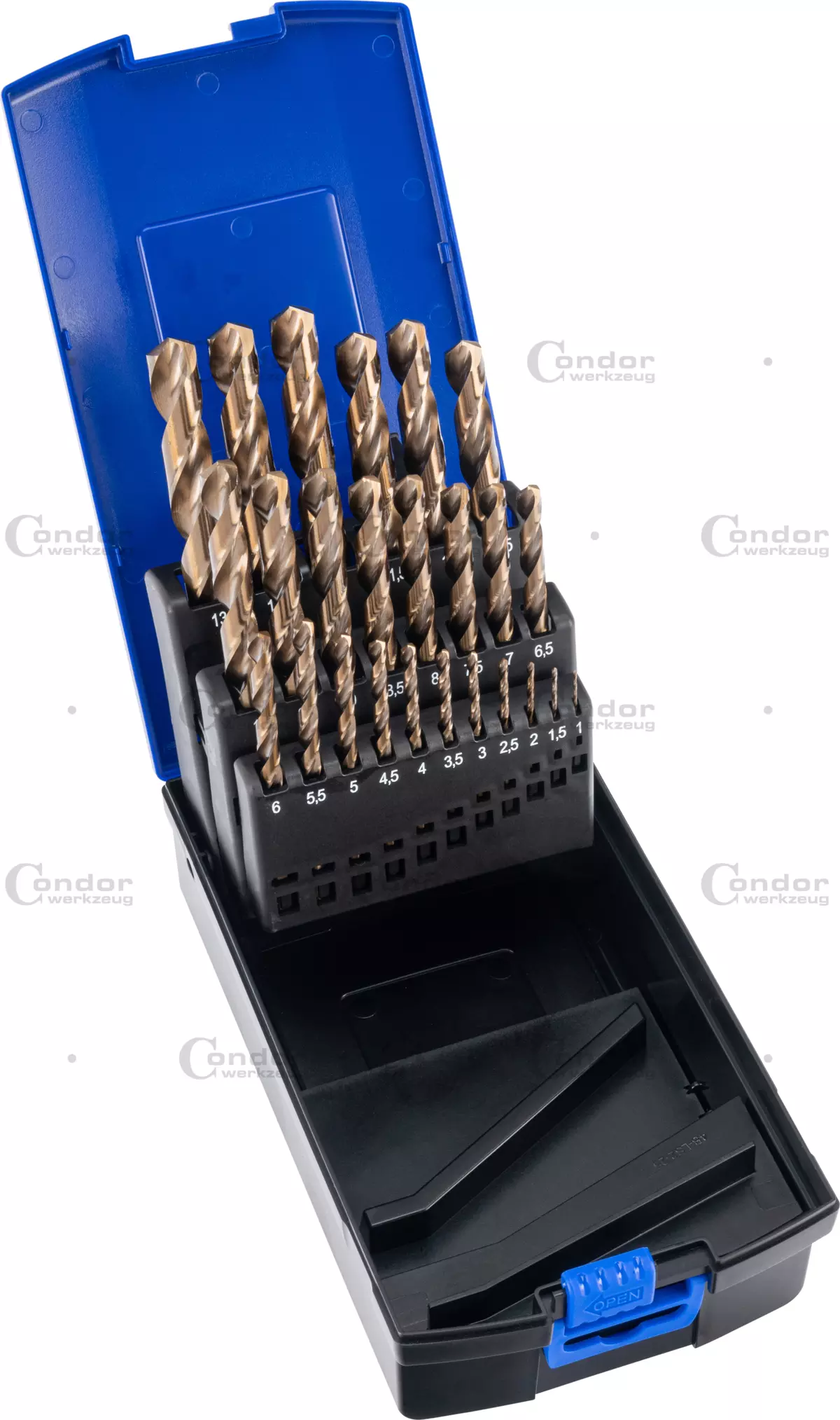 CONDOR HSS PORANTERÄSARJA 5% COBOLT PINNOITETTU 25 OSAA 1-13MM
