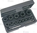 CONDOR ERIKOIS HYLSYSARJA VASTAKIERRE PROFIILI 15 OSAA 1/4+1/2" 6-27MM