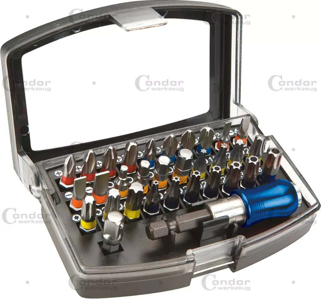 CONDOR BITS RUUVAUSKÄRKISARJA 32 OSAA 1/4" 25MM