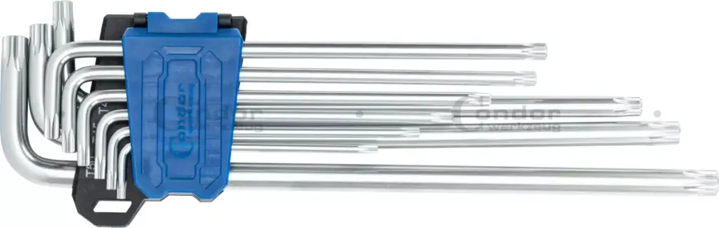 CONDOR L-AVAINSARJA TORX PITKÄ T10-50 9 OSAA