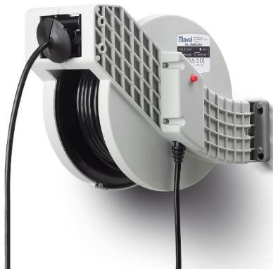 SÄHKÖKELA 3 X 2.5 MM2  15 M, KUMIKAAPELI JA PISTOKE  AVOKELA, 1600W KELATTUNA, 3500W ULOS VEDETTYNÄ