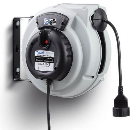 SÄHKÖKELA 3 X 2.5 MM2  10 M, KUMIKAAPELI JA  PISTOKE