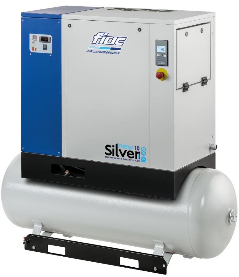 FIAC NS10/300D RUUVIKOMPRESSORI, SÄILIÖ JA ILMAKUIVAIN, 7.5 KW 10 BAR 965 L/MIN
