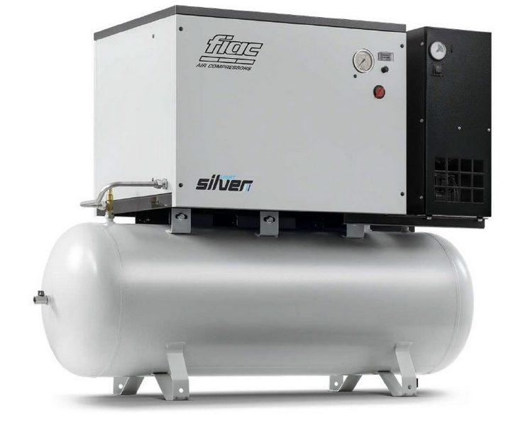 FIAC LIGHT SILVER RUUVIKOMPRESSORI KUIVAIMELLA 270L SÄILIÖ 4.5 KW 10 BAR 498 L/MIN