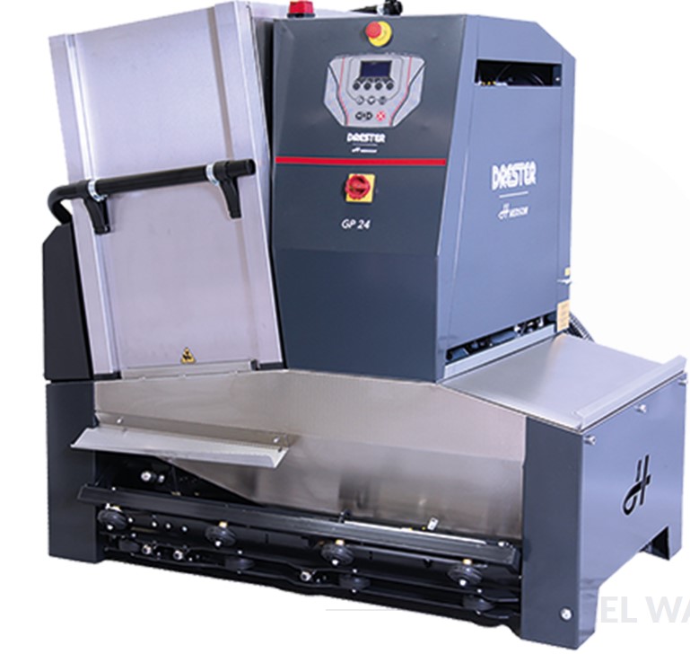 DRESTER GP24 LE MANS AUTOM. PYÖRÄNPESUKONE, LÄMMITYS, CLEAN RINCE HUUHTELU, 2-VAUNUA, RAL7016 HARMAA