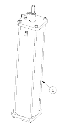 SNAP-ON T7800 YLEMMÄN PALTEENPAINAJAN SYLINTERI Ø125  ISKU 500