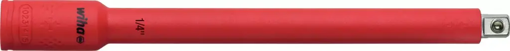 Insulated extension 1/4" for nut driver inserts, insulated