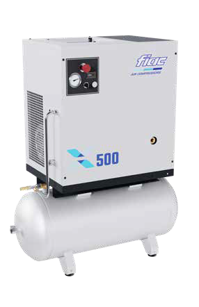 FIAC X500 LS4 RUUVIKOMPRESSORI 100L SÄILIÖ 4.0 KW 10 BAR 498 L/MIN