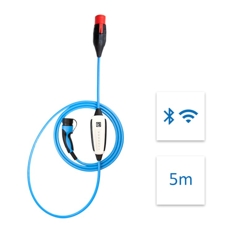 NRG KICK 32A CEE - 22KW, 5M, TYPE 2, 1-3-VAIHE. Sisältää 32A CEE -adapterin