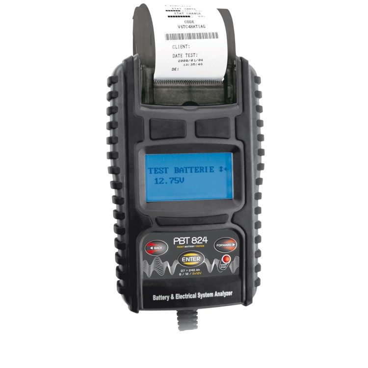 GYS PBT 824 AKKUTESTERI TULOSTIMELLA