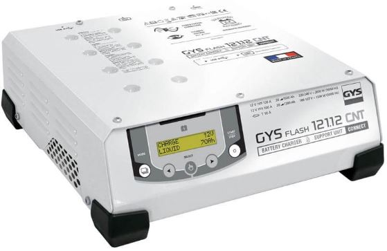 GYS FLASH 121.12 CNT FV AKKUVARAAJA 120 A, 5 M KAAPELIT, PÖYTÄMALLI