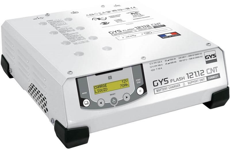 GYS FLASH 100.12 HF AKKUVARAAJA 100 A, 5 M KAAPELIT, PÖYTÄMALLI