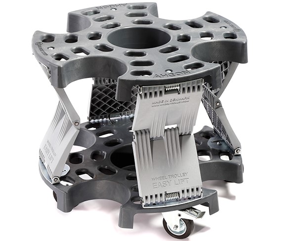 AHCON WHEEL TROLLEY EASY LIFT SÄÄTYVÄ SIIRTOALUSTA 1-4 PYÖRÄLLE