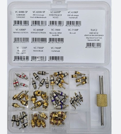 YLEISVENTTIILISARJA SIS. YF (11 ERI VENTIILIÄ JA 1 AVAIN)