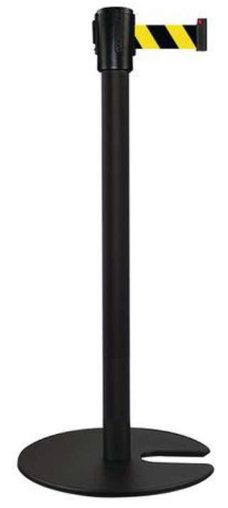 RAJAUSPYLVÄS MUSTA,MUSTA-KELTAINEN NAUHA KELAUTUVA 5M