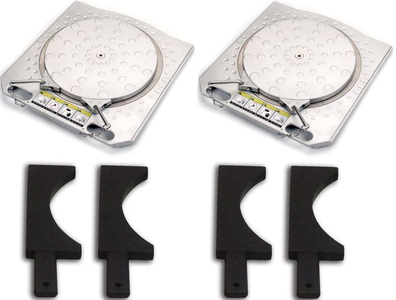 JOHN BEAN KÄÄNTÖLEVY PARI ALUMIINI JA TÄYTEPALAT, 470 x 500 x 50 MM